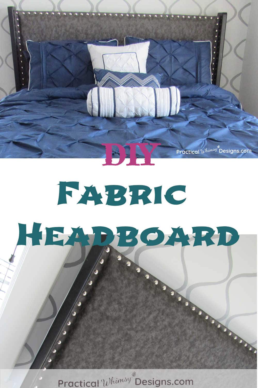 DIY Fabric Headboard Practical Whimsy Designs   DIY Fabric Headboard A 