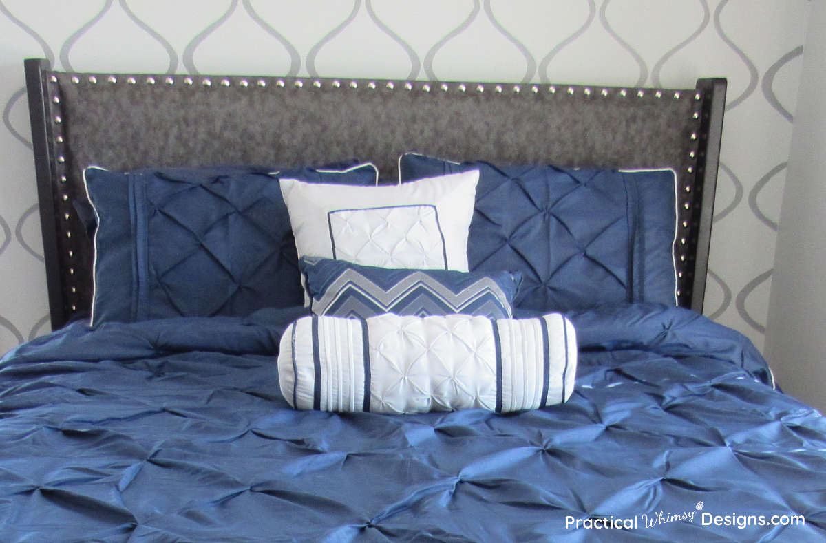 DIY Fabric Headboard - Practical Whimsy Designs