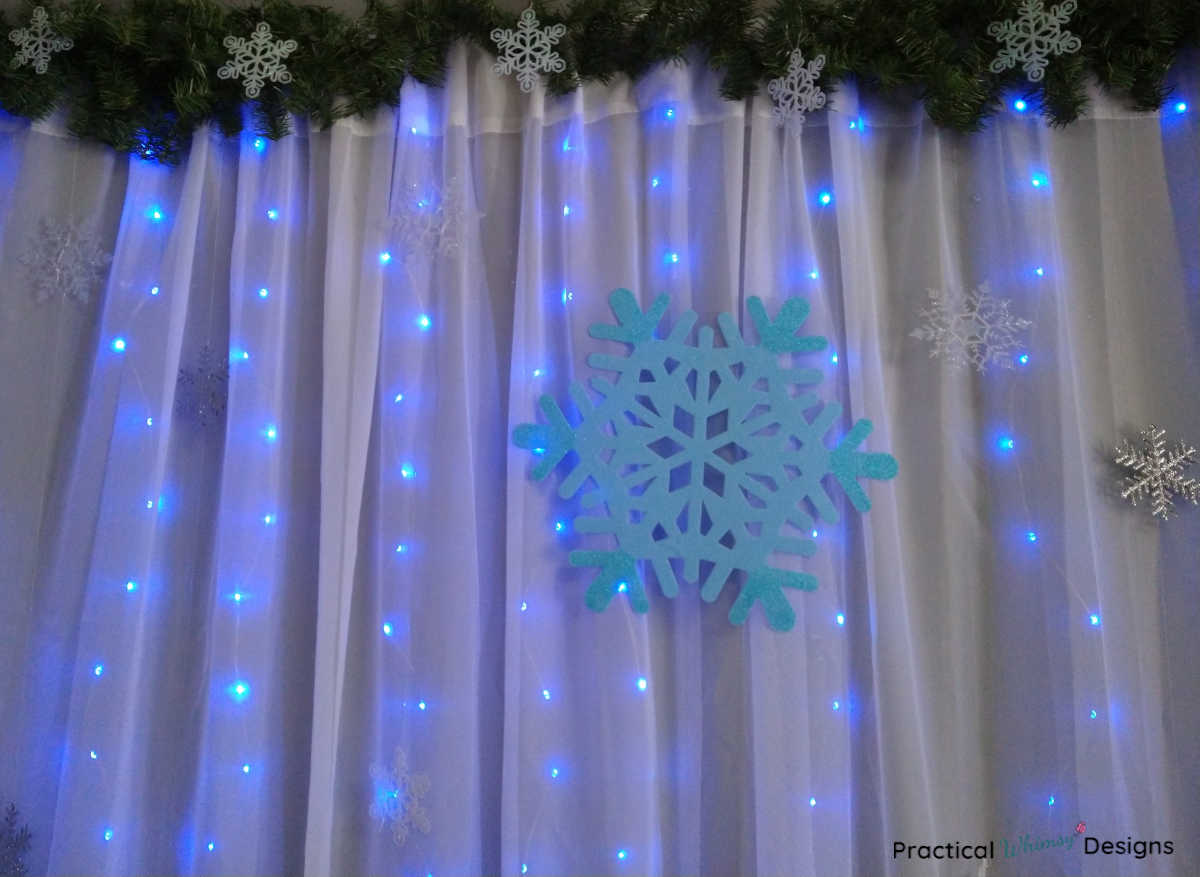 snowflake curtains for living room