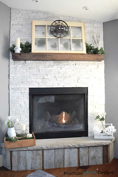 How to Decorate Windows with Spray Snow for a Snowy Winter Mantel Idea ...