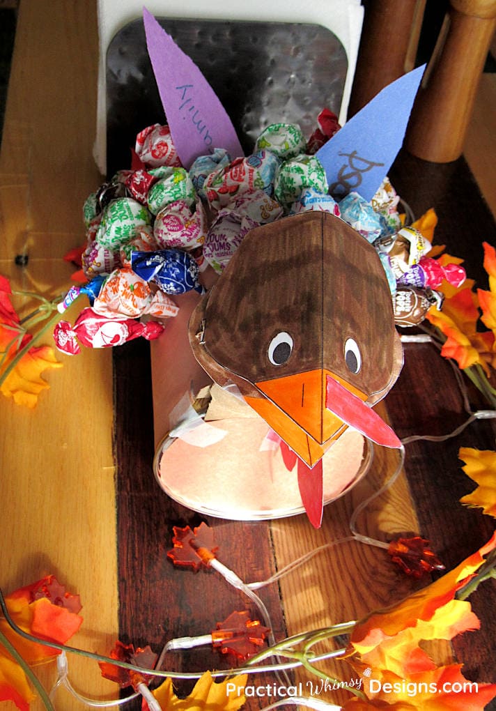 Thankful Turkey Craft - Practical Whimsy Designs